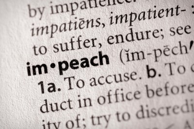 Selective focus on the word "impeach". Many more word photos for you in my portfolio...